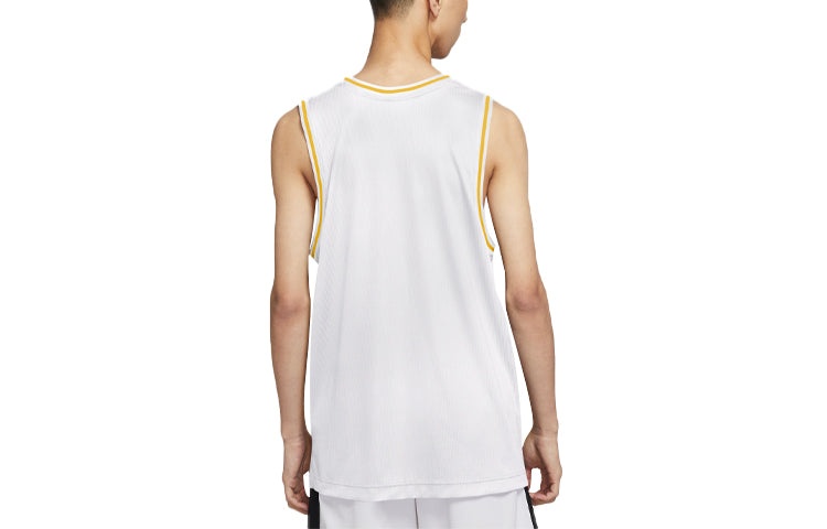 Men's Nike DRI-FIT Classic Casual Sports Basketball Jersey/Vest White CV1733-100 - 2