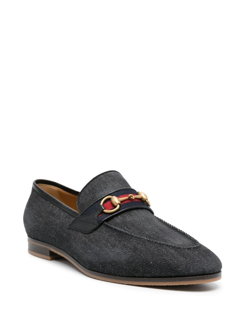 GUCCI Horsebit denim loafers outlook
