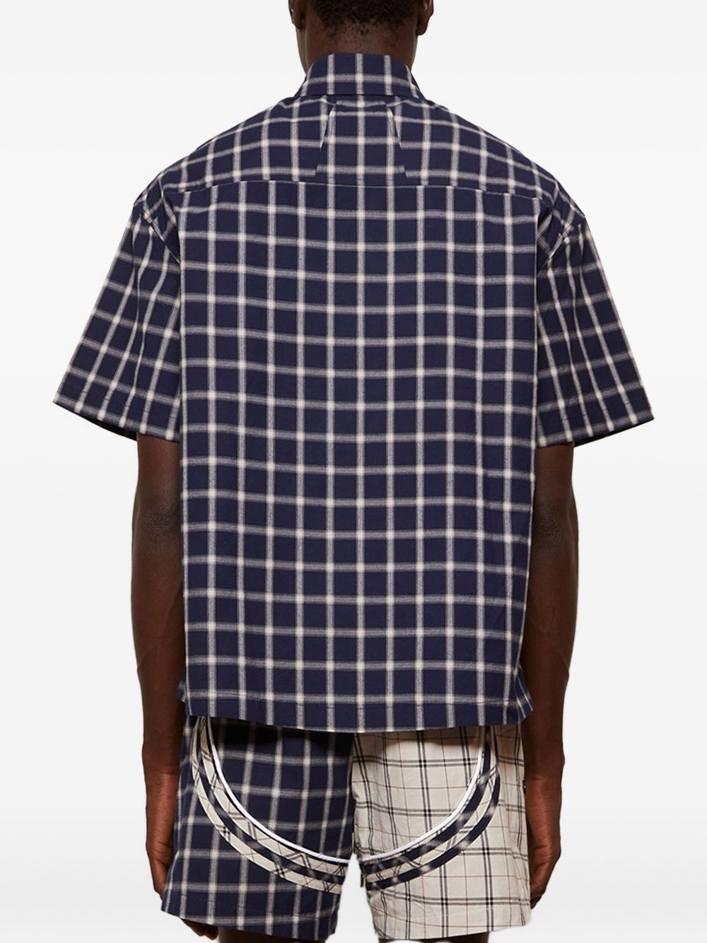 checked-pattern shirt - 5
