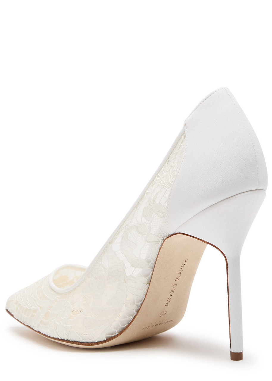 Manolo Blahnik Bbla Bride 105 Lace Pumps - 2