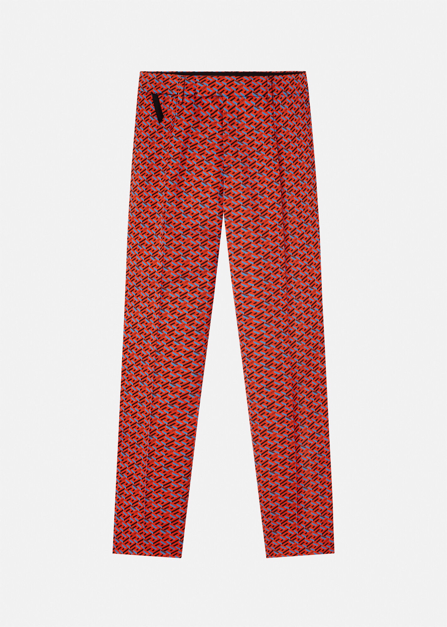 La Greca Print Gabardine Pants - 6