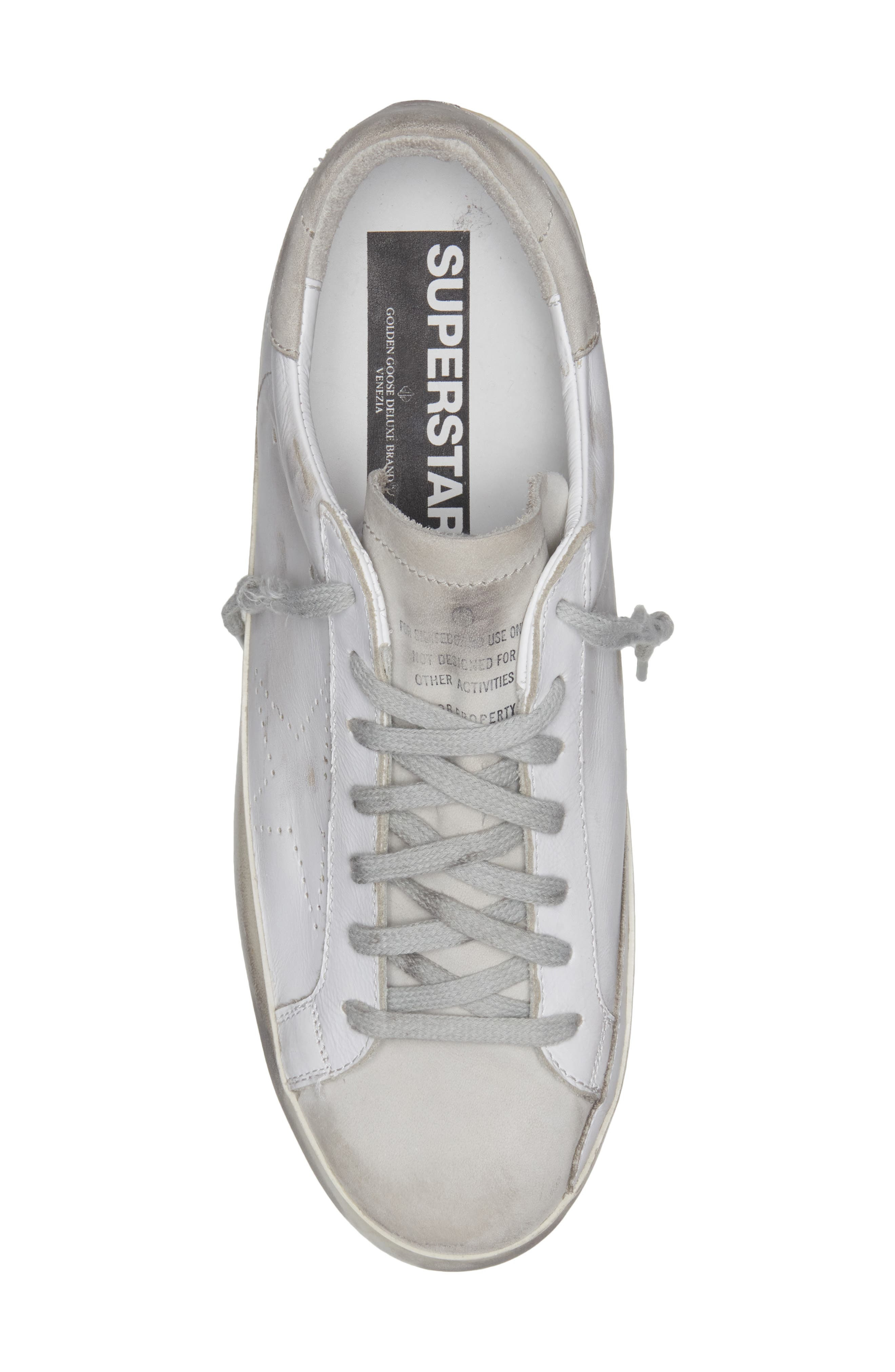 Golden Goose Super-Star Low Top Sneaker in White/Ice at Nordstrom - 5
