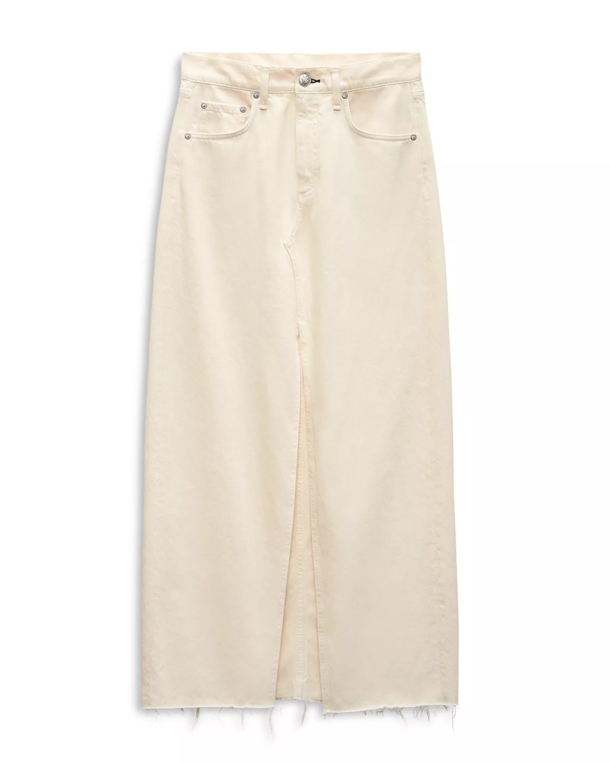 Avery Cotton Center Slit Maxi Skirt - 6
