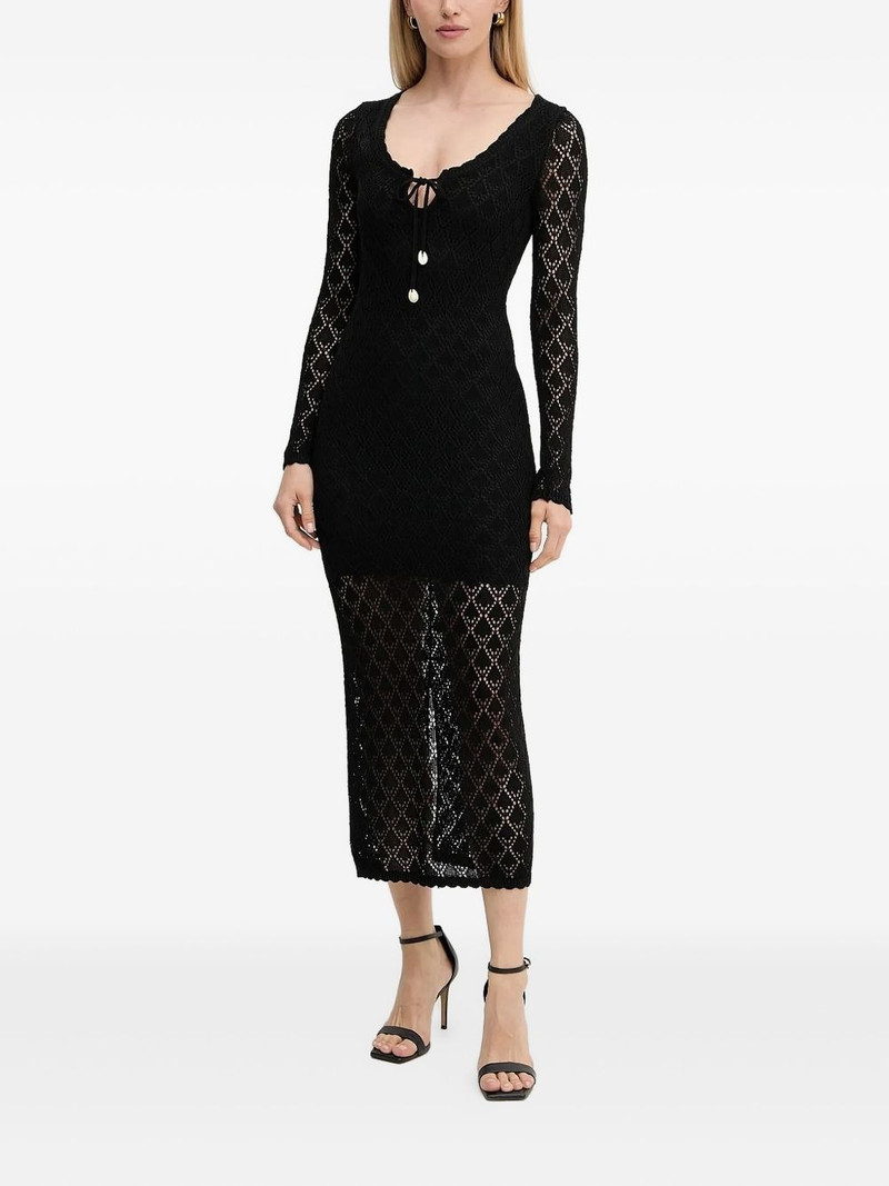 GUESS USA lace-insert midi dress outlook