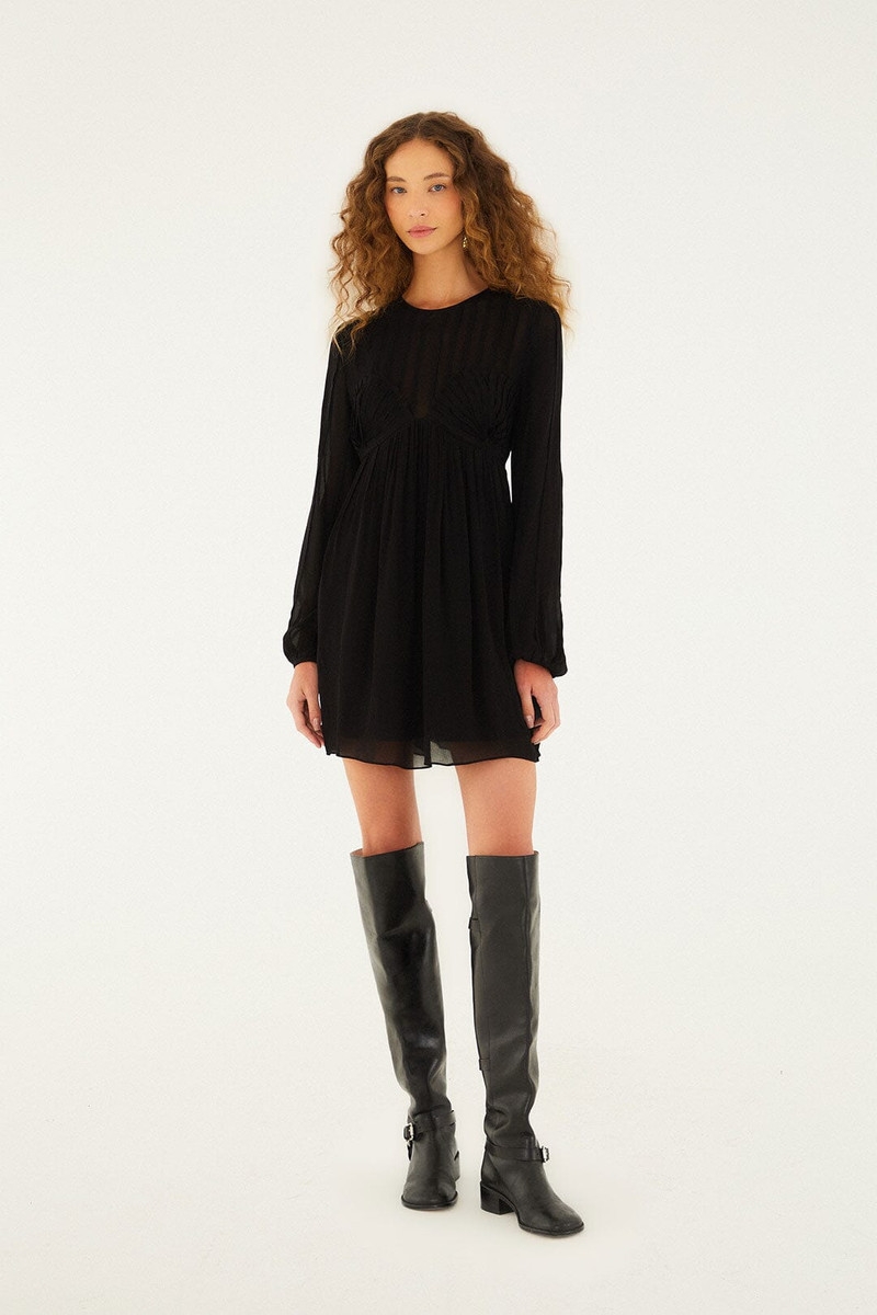 Black Shell Mini Dress 1