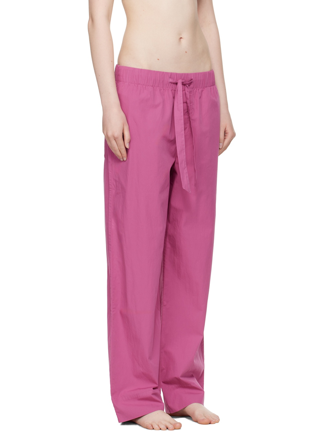 Purple Poplin Pyjama Pants - 2