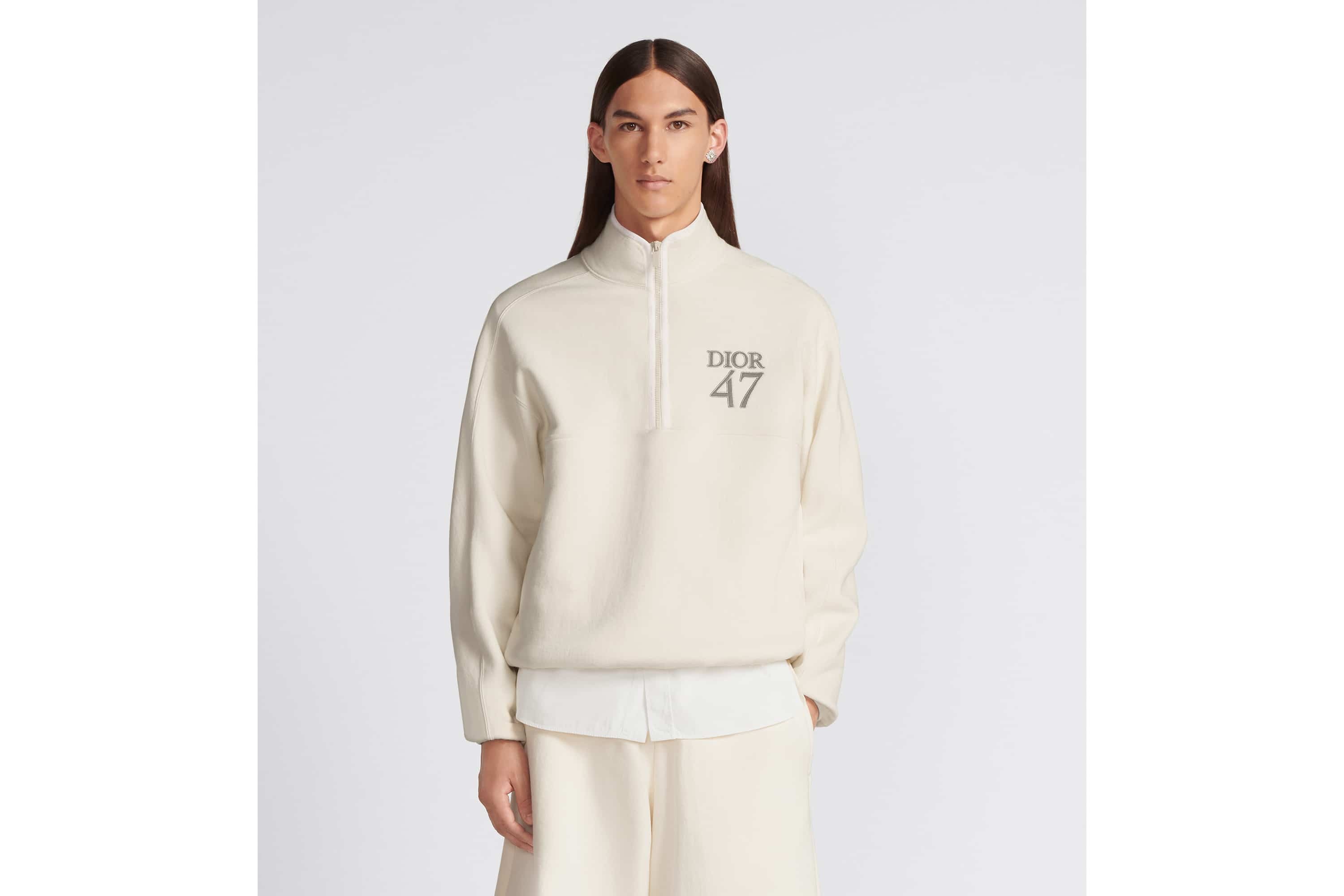 Regular-Fit Sweater with Stand Collar - 4