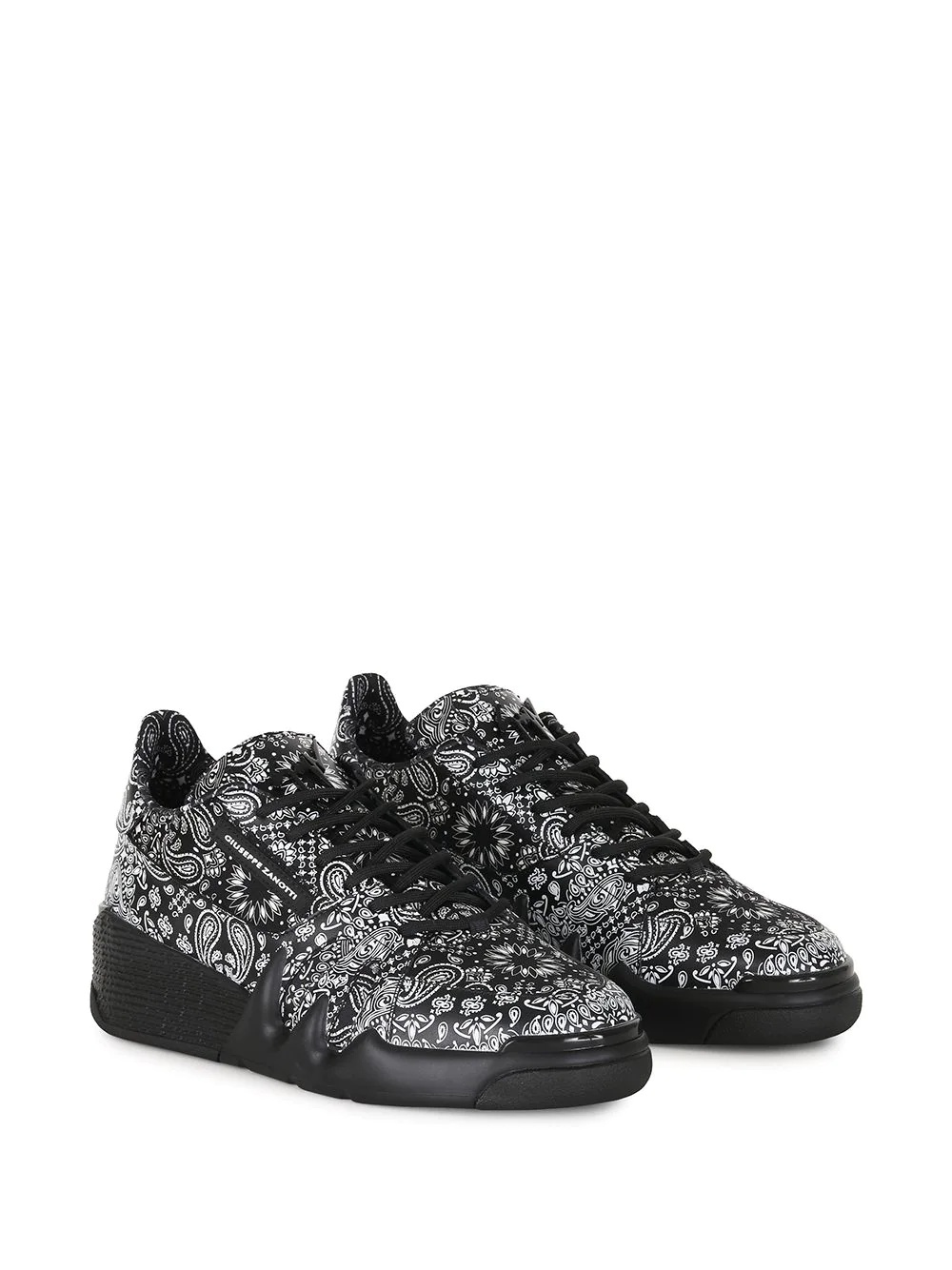 paisley print sneakers - 2