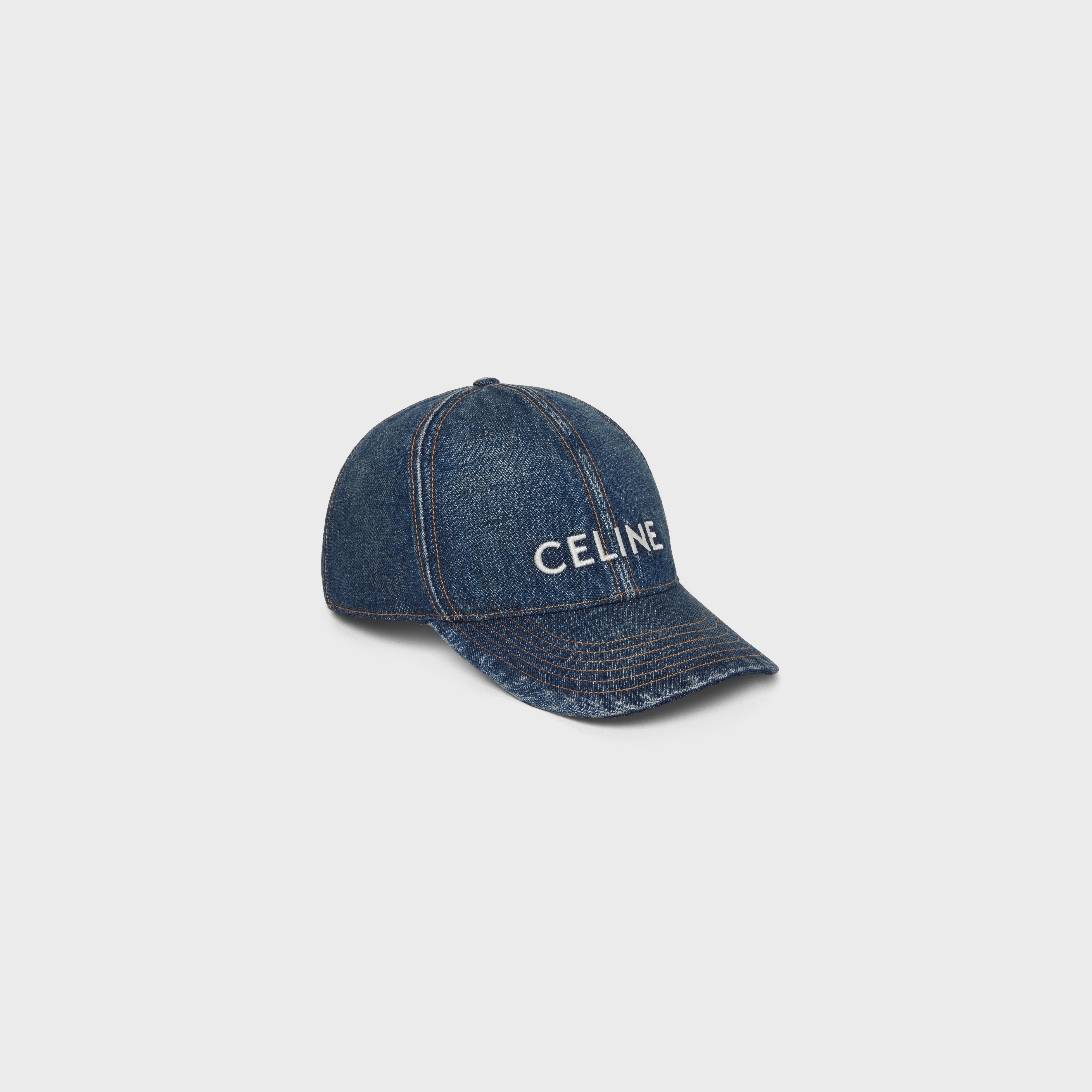 CELINE キャップ M size BLACK BASEBALL CAP IN COTTON - BLACK | CELINE