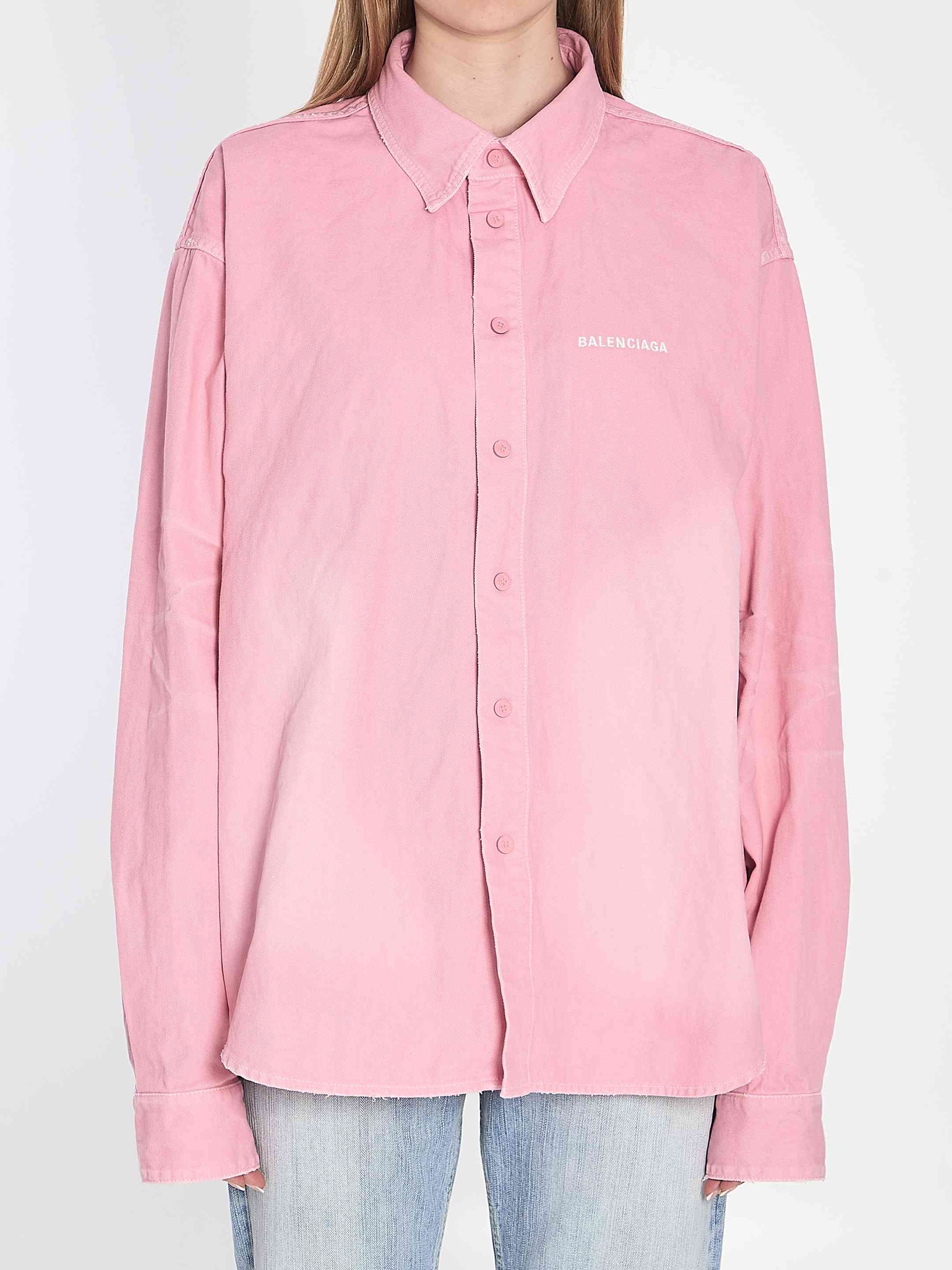 Balenciaga Women Denim Overshirt - 1