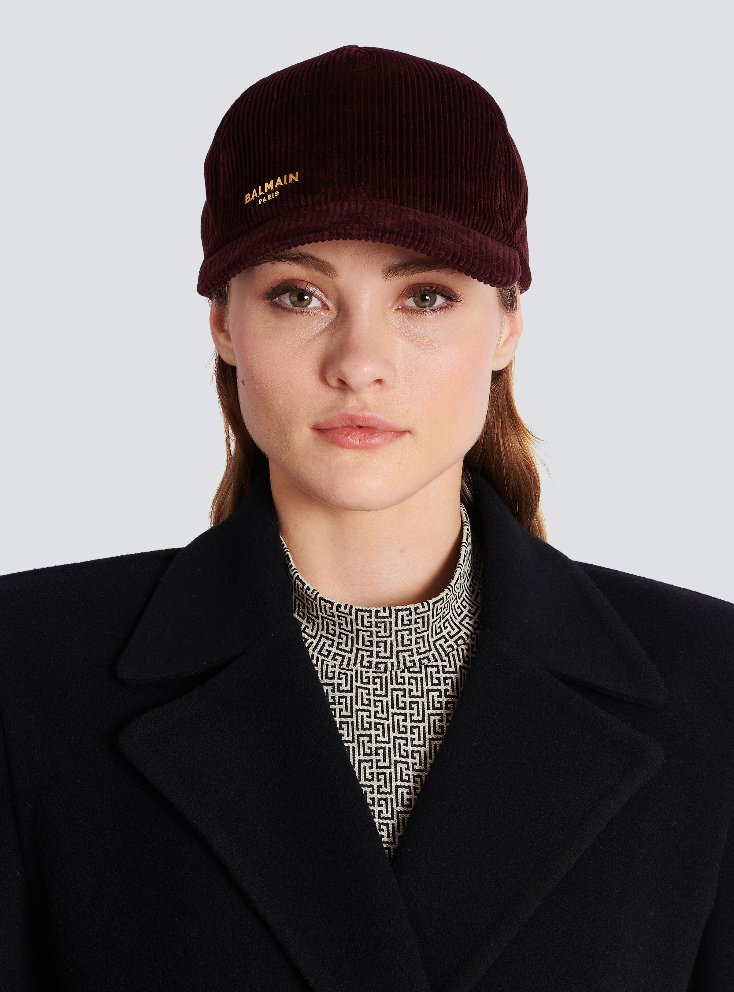 Balmain Paris velvet cap - 2