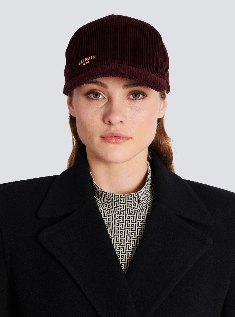 Balmain Balmain Paris velvet cap outlook