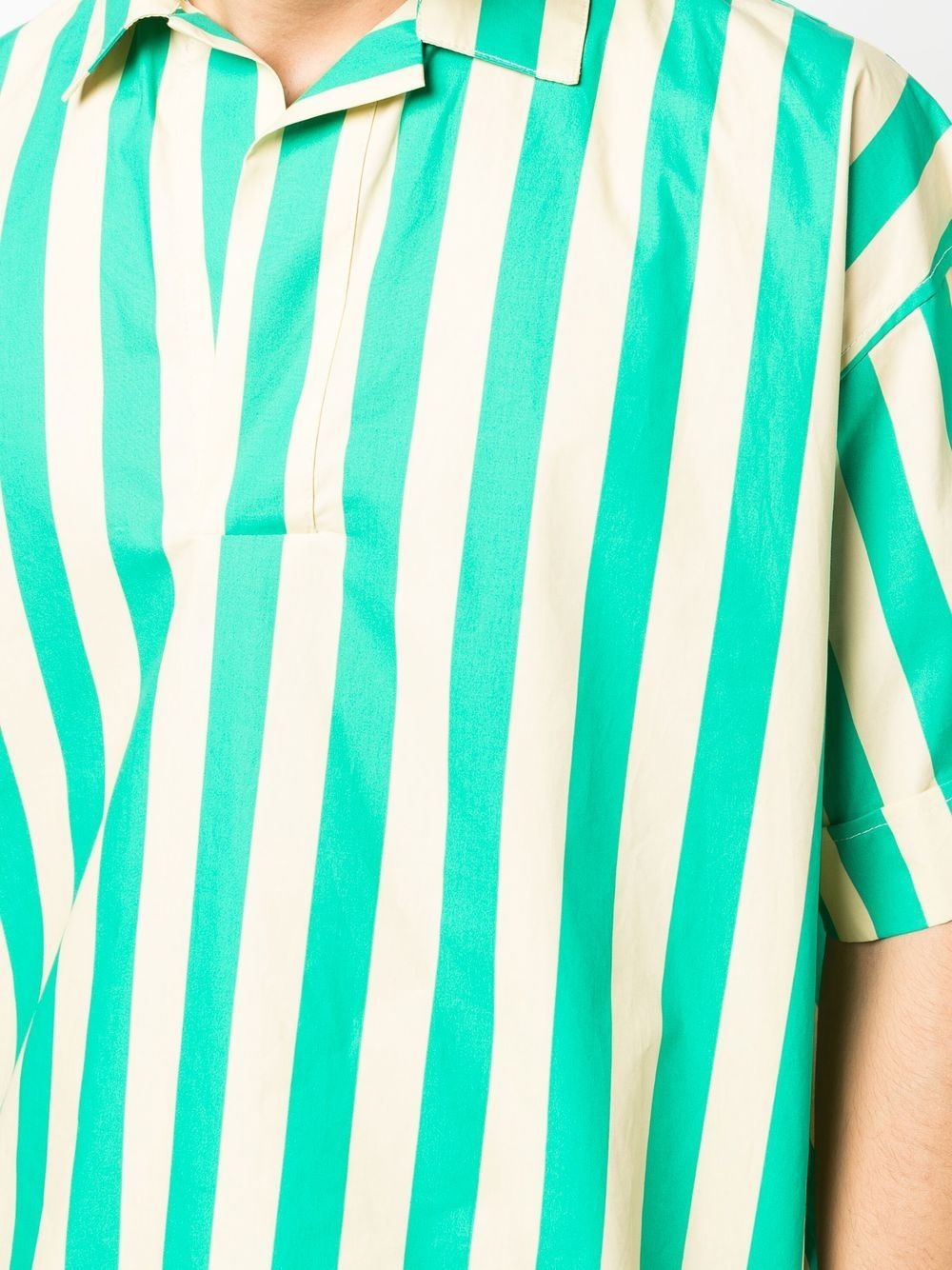 striped short-sleeve shirt - 5