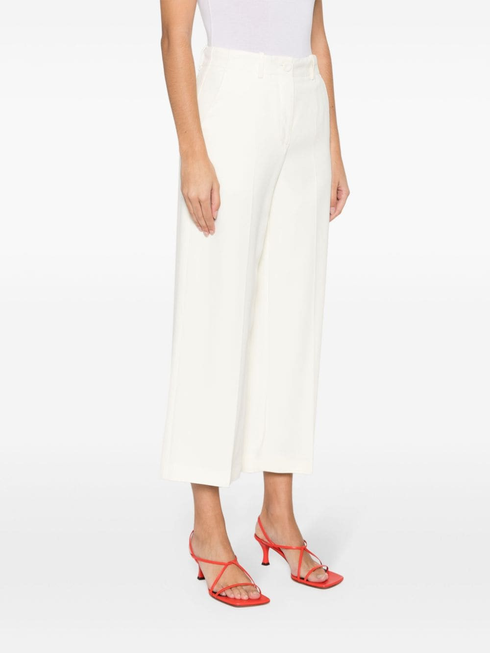 Erika Cavallini Semi-Couture - Erika Cavallini Semi-Couture Trousers White - 5