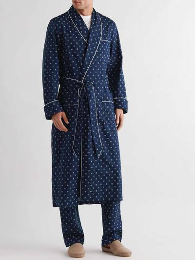 Derek Rose Printed Cotton Robe outlook