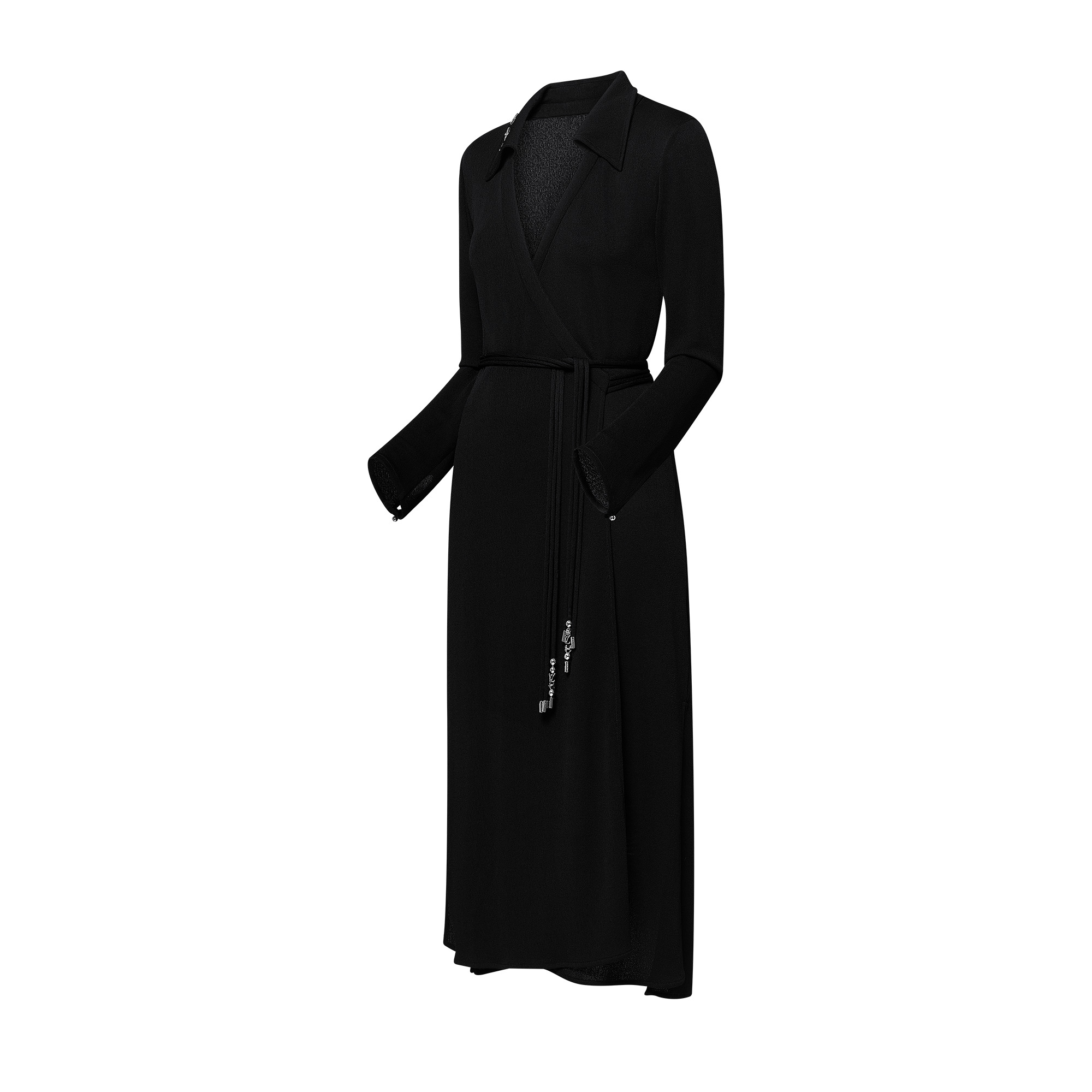Monogram Accent Wrap Dress - 2