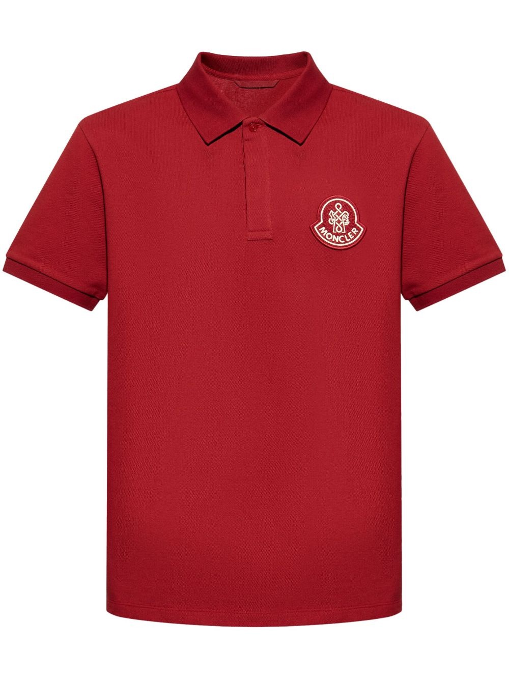 appliqué cotton polo shirt - 1