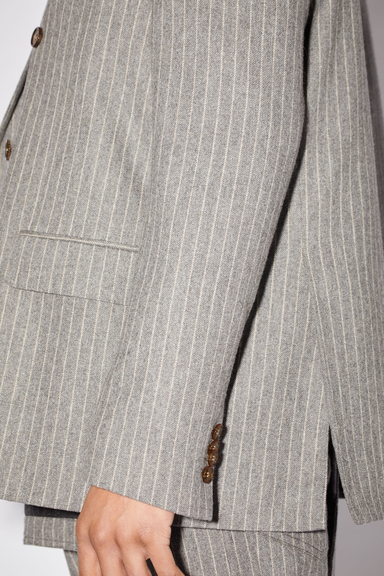 Tailored suit jacket - Grey/beige - 6