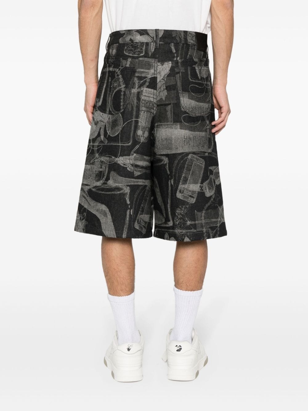 Xray jacquard-print shorts - 4