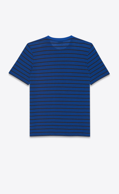 SAINT LAURENT monogram classic t-shirt in striped jersey outlook