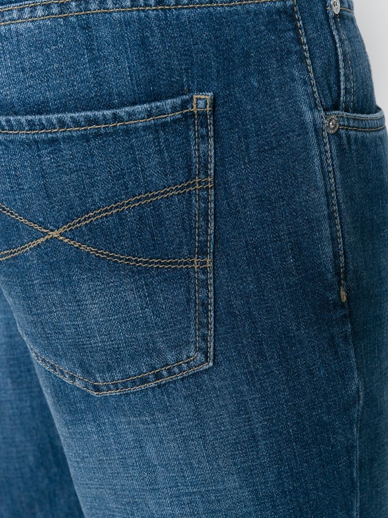 mid-rise slim-fit jeans - 10