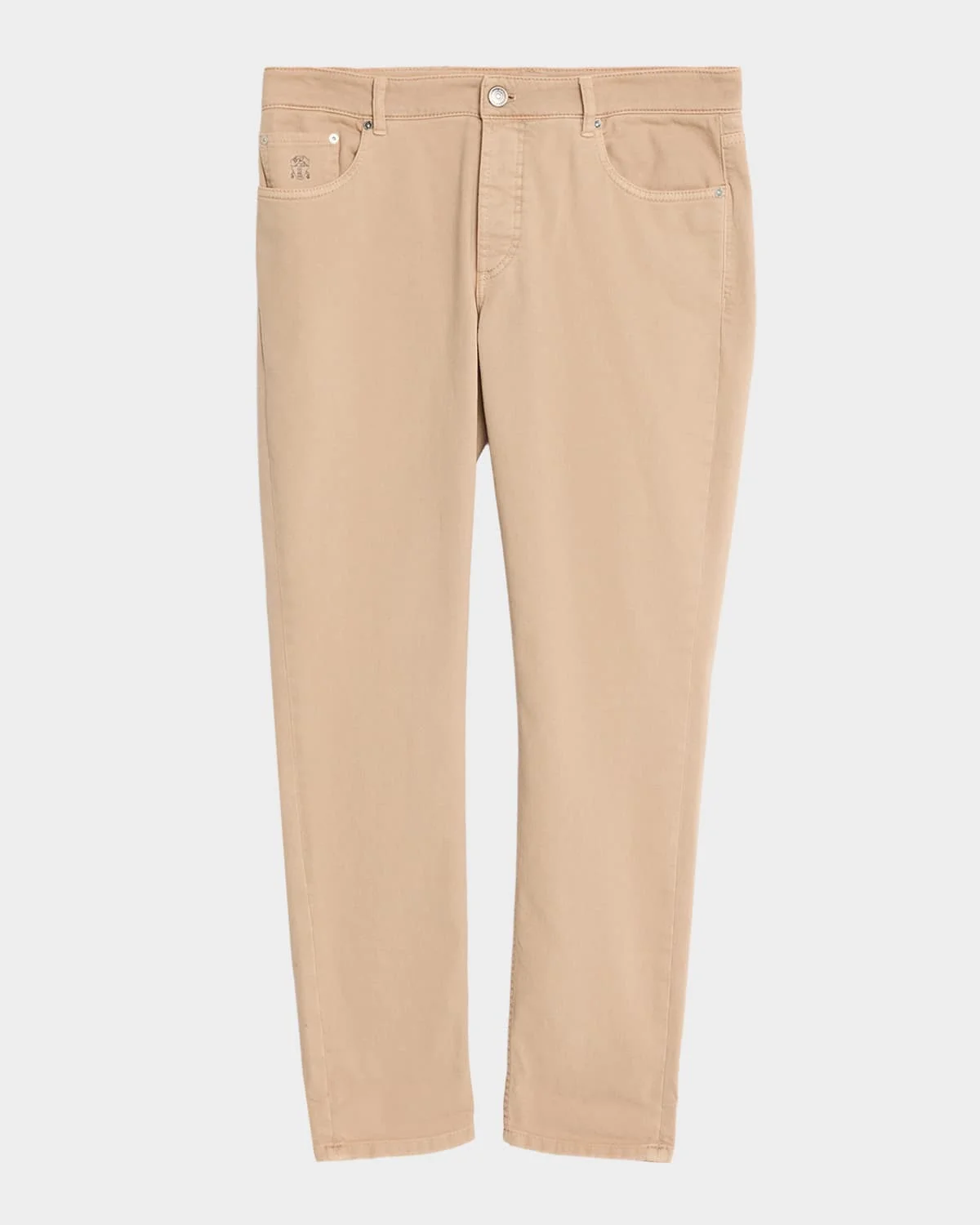 Men's Garment-Dyed Cotton Five-Pocket Pants - 1