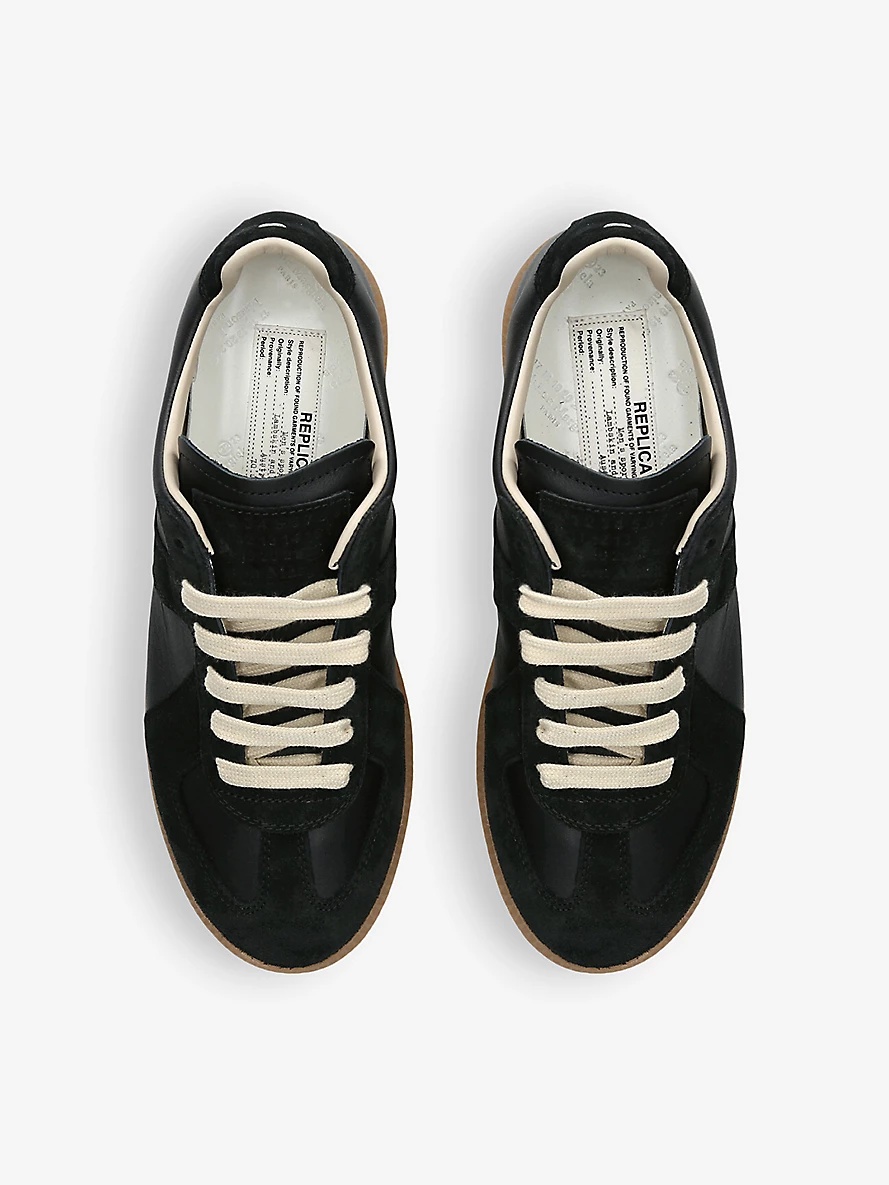 Replica leather low-top trainers - 2