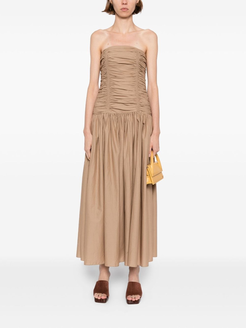 MATTEAU strapless drop waist dress outlook