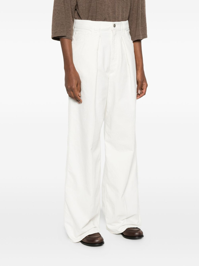 pleated denim trousers 3