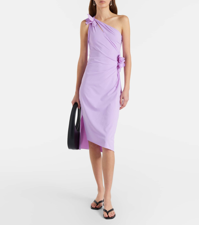 COPERNI Floral-appliqué jersey cocktail dress outlook