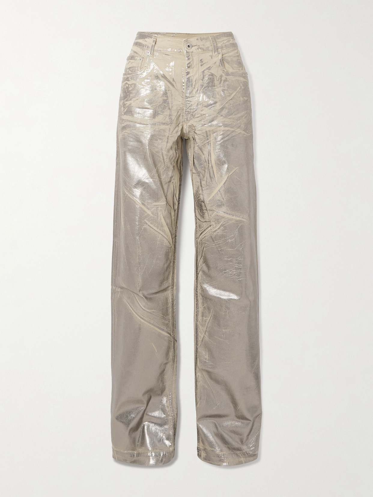 Geth Metallic Wide-leg Jeans - 1