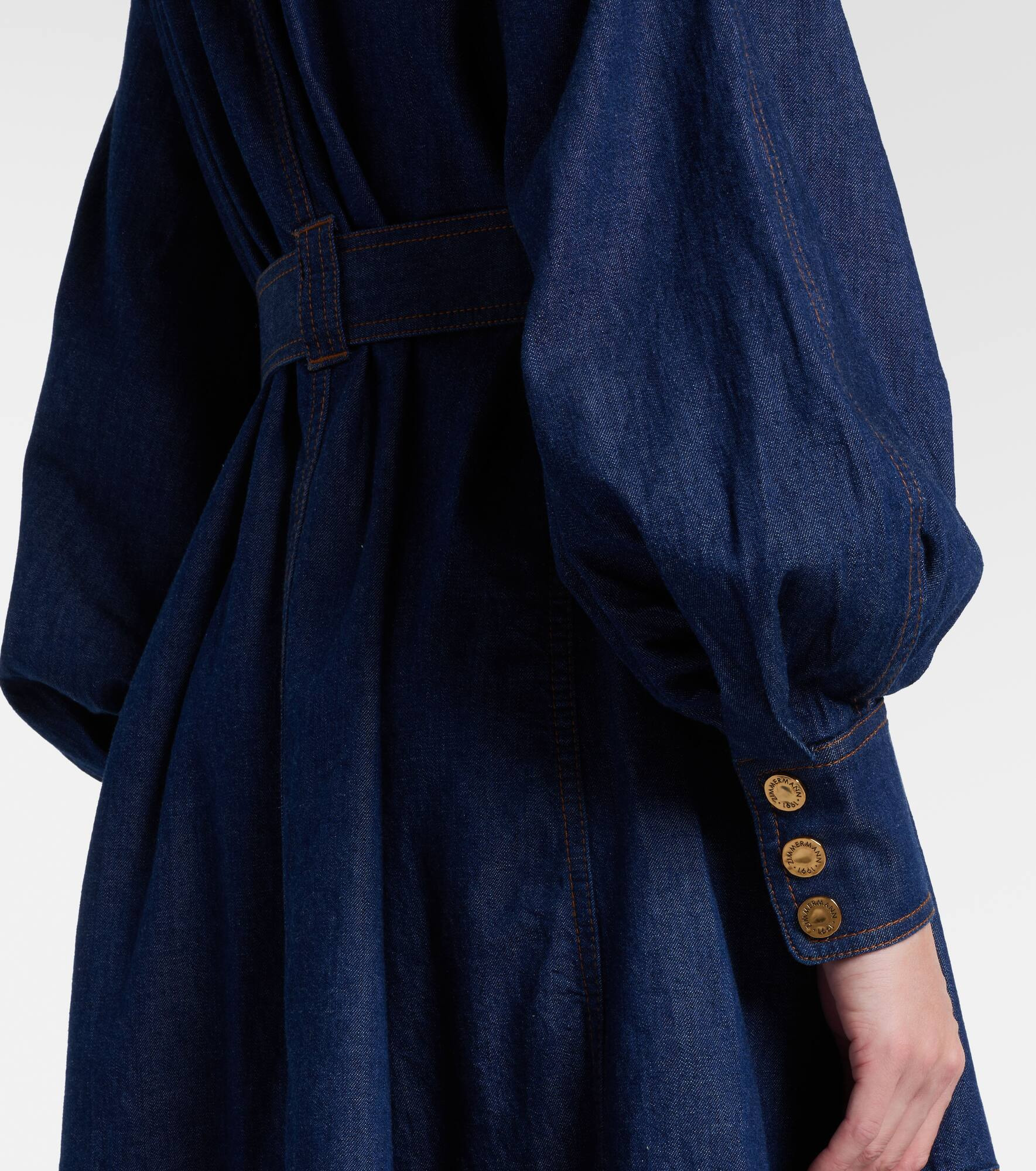 Denim midi dress - 6