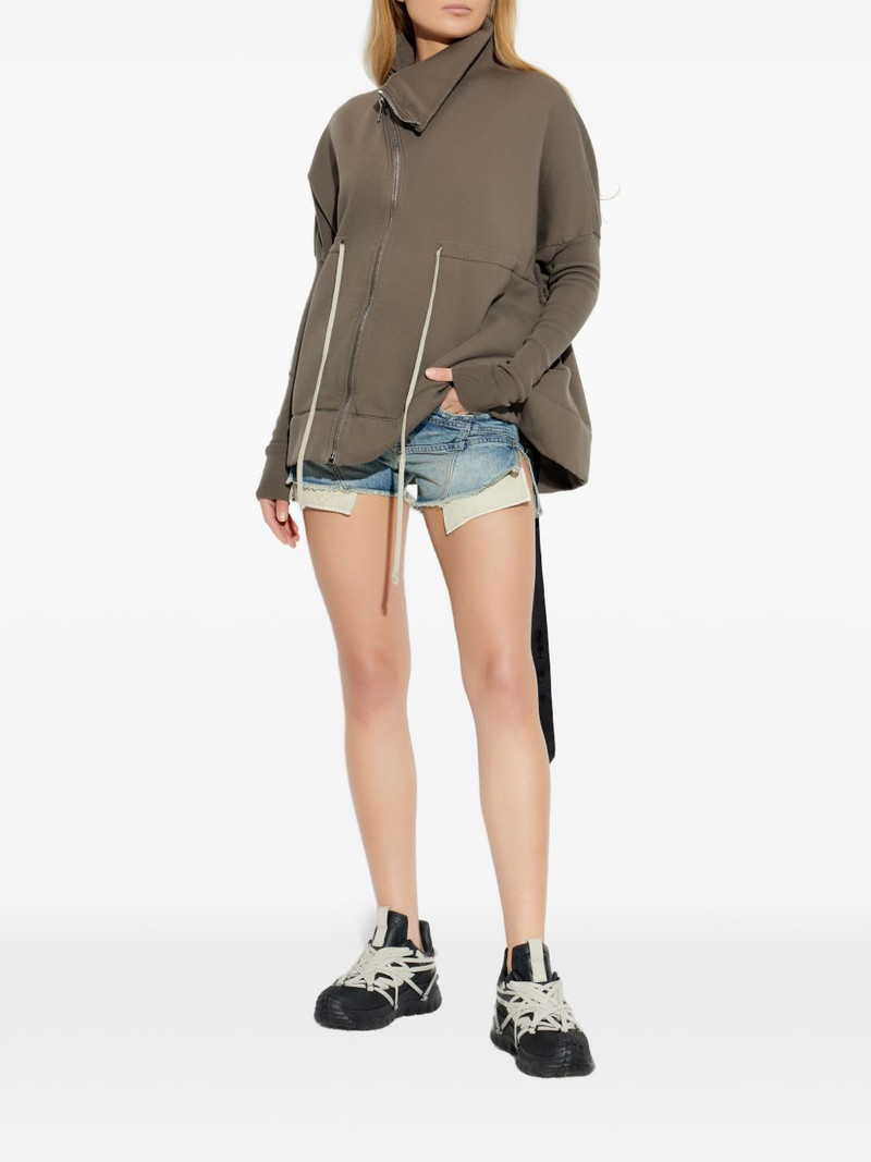 Rick Owens DRKSHDW zip cotton sweater outlook