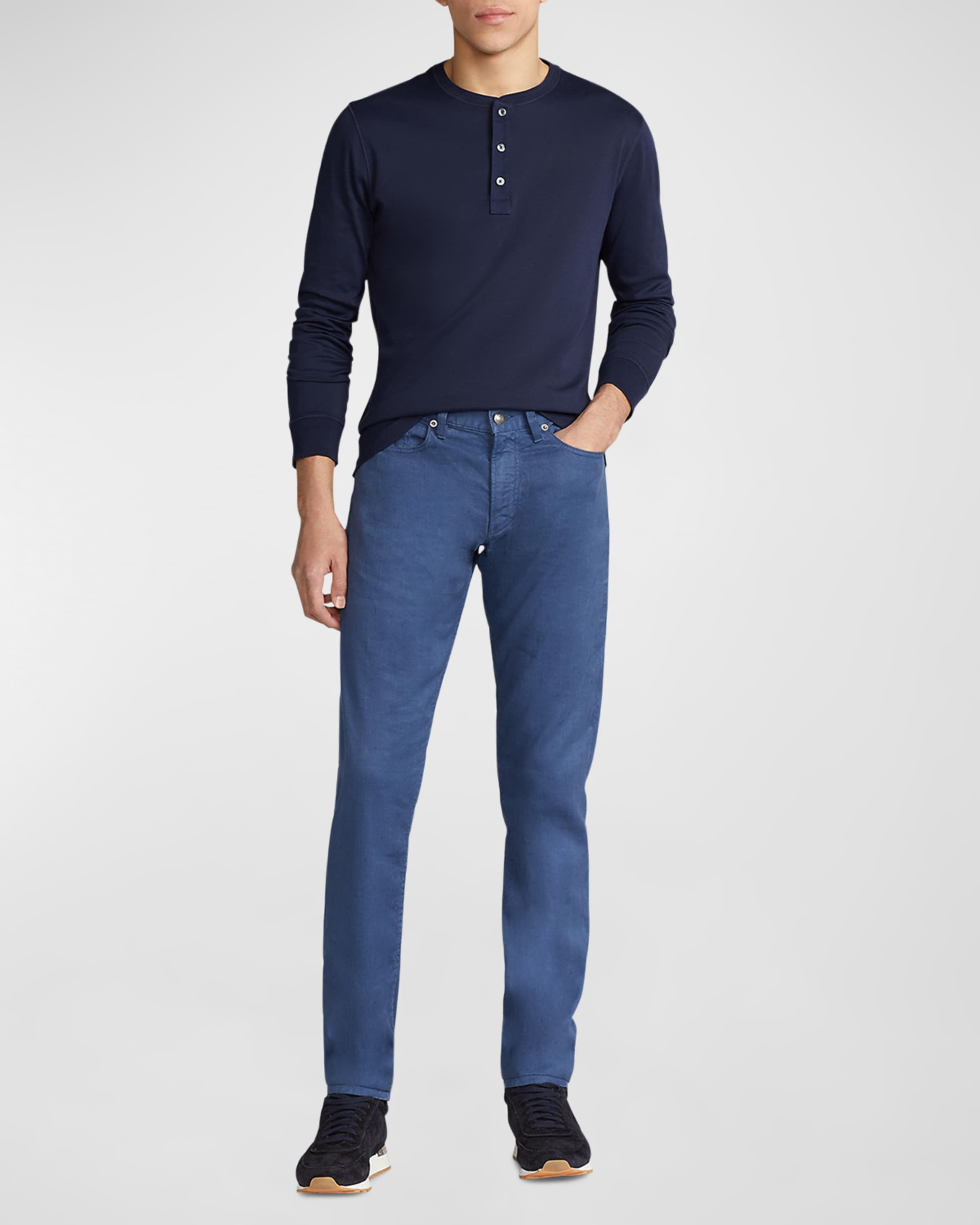 Men's Long-Sleeve Henley Shirt - 3