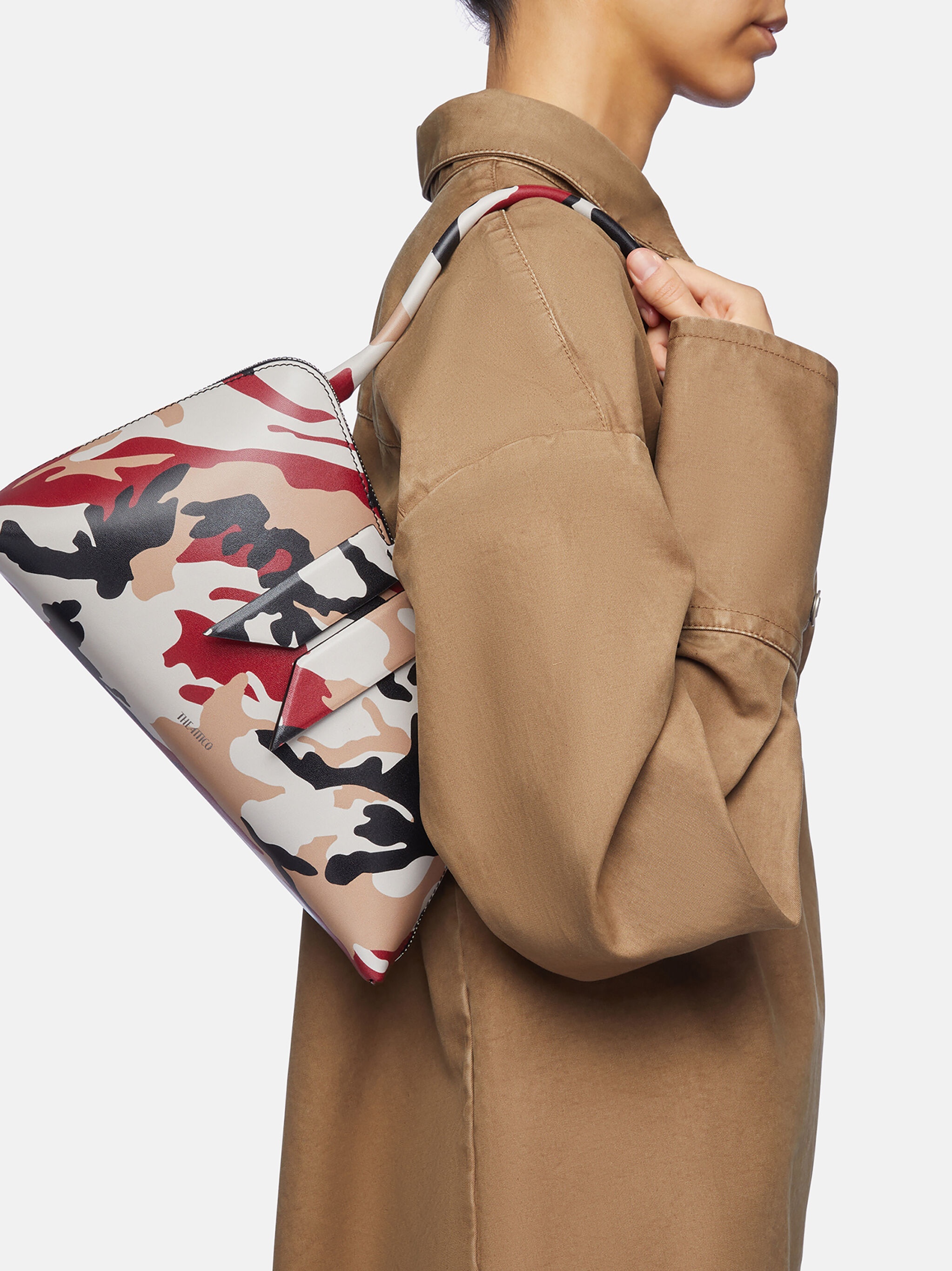 ''SUNRISE'' BEIGE, BLACK, RED AND NUDE SHOULDER BAG - 2