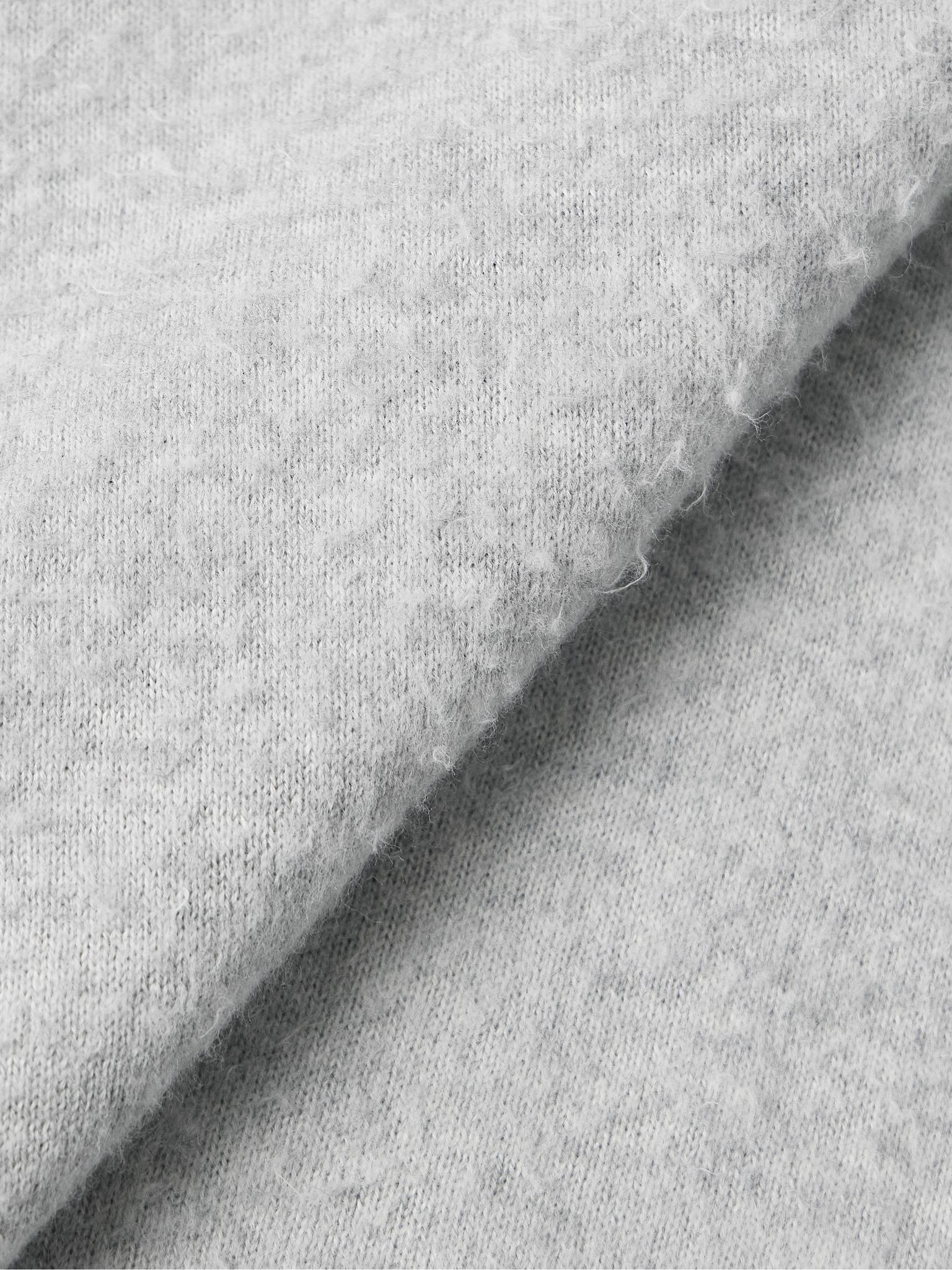 Paddy Brushed Cotton-Jersey T-Shirt Gray - 4