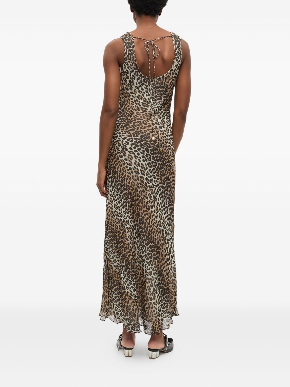 leopard-print dress - 3