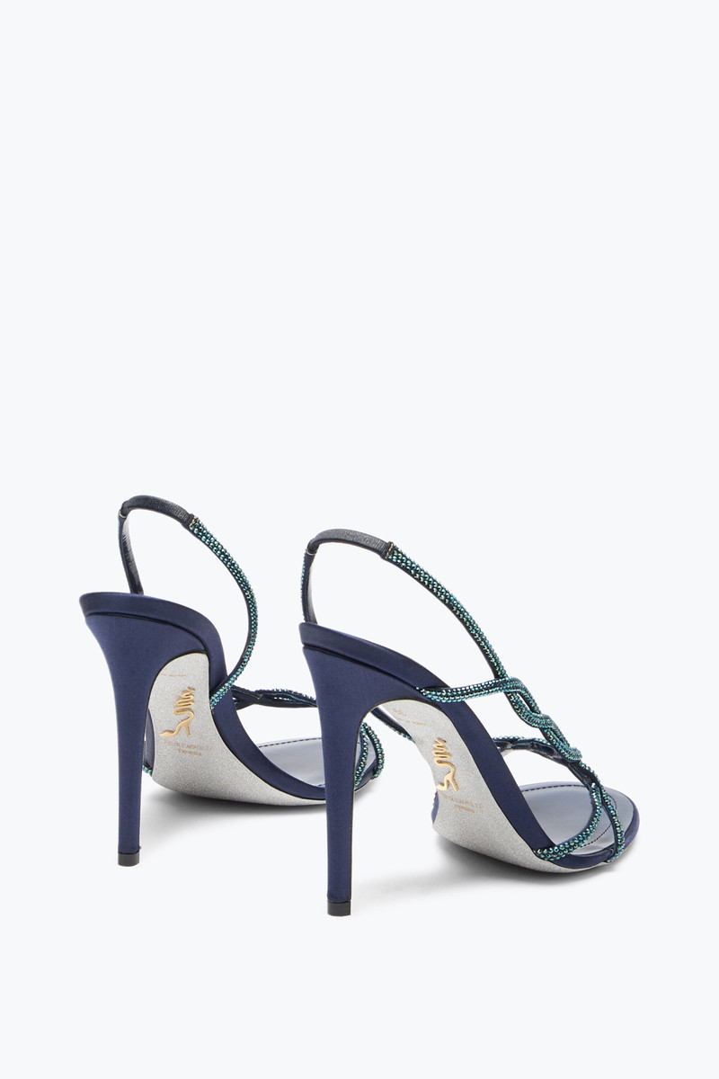 RENE CAOVILLA BRAID ELECTRIC BLUE SANDAL 105 outlook