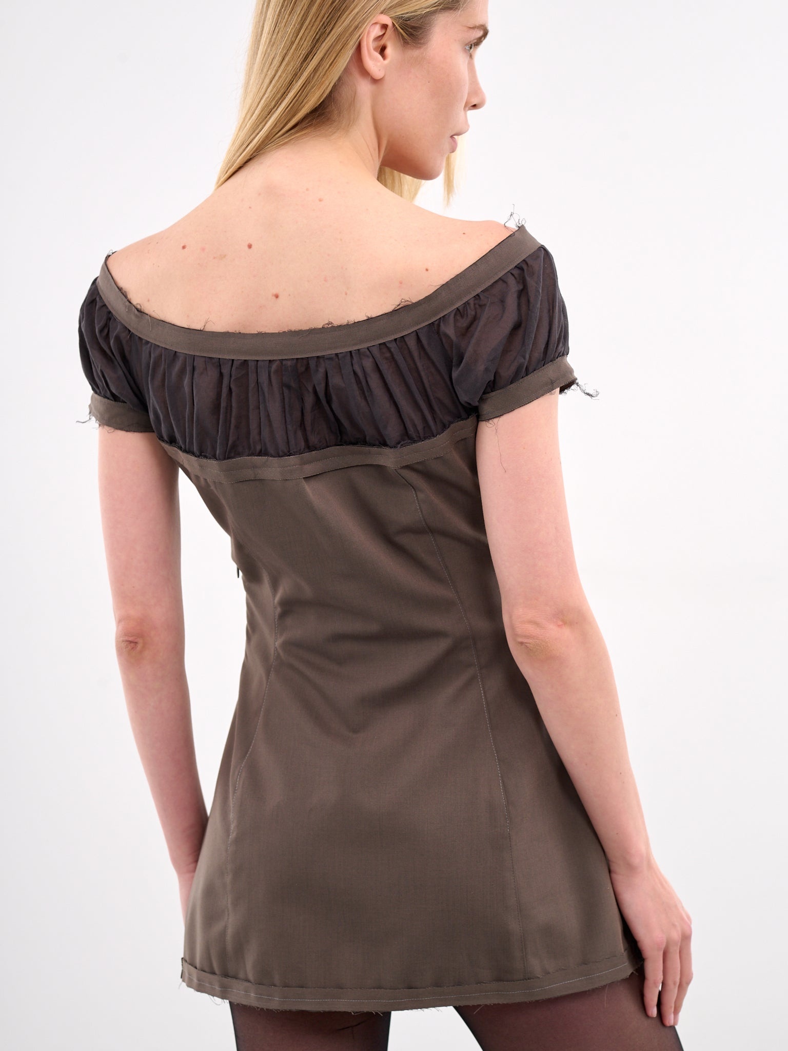 Off-Shoulder Mini Dress - 5