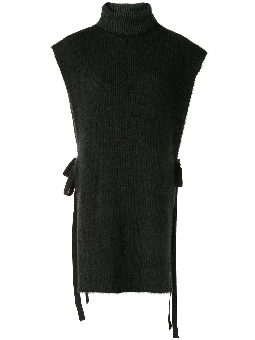 ribbed-knit vest - 1