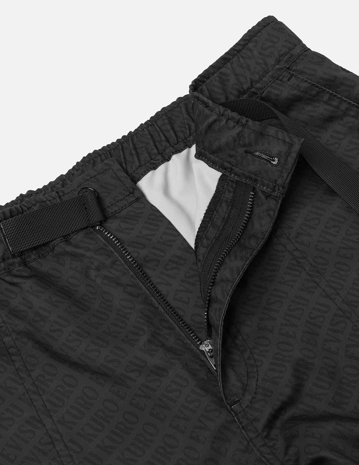 Allover Logo Print Loose Fit Cargo Pants - 8