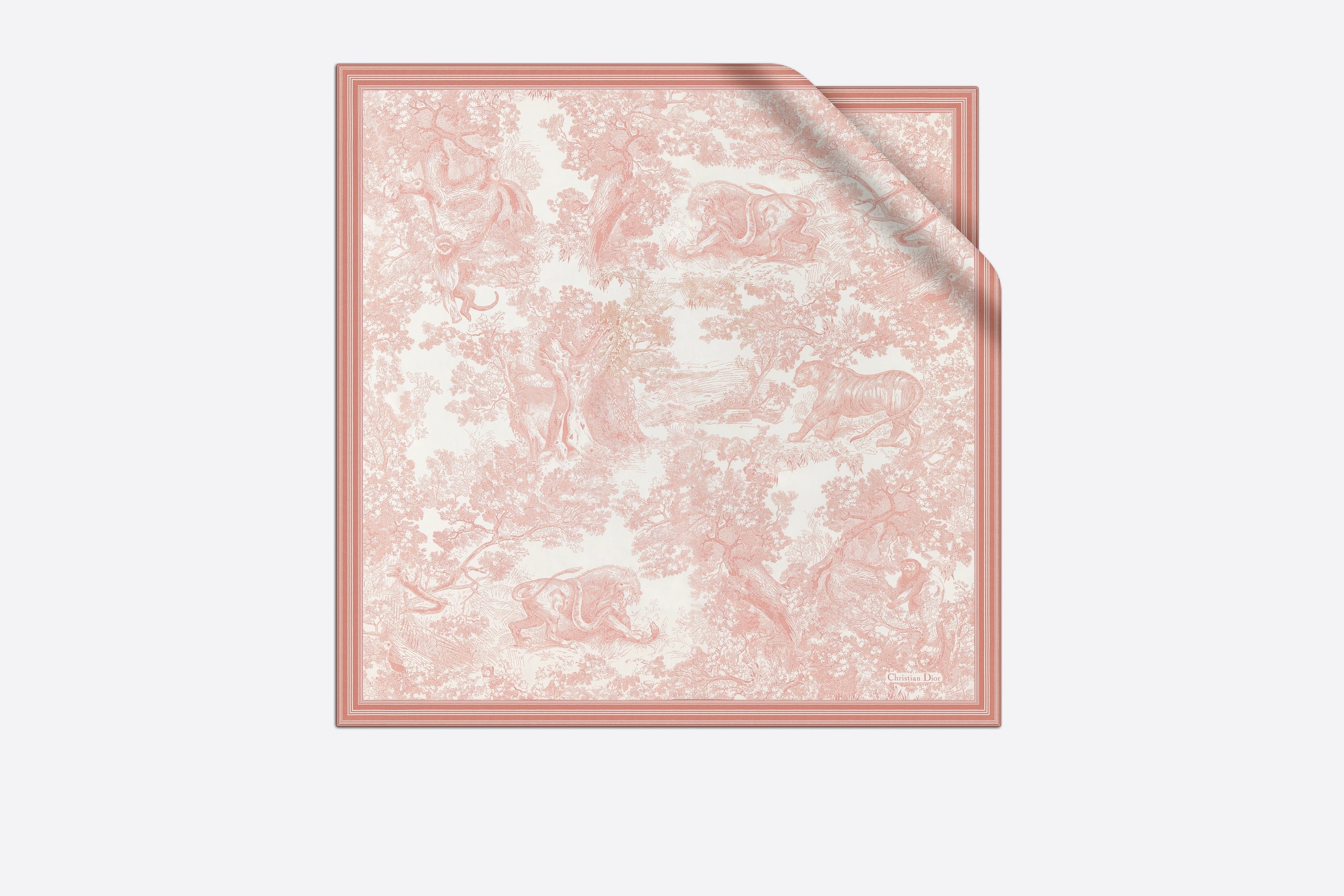 Toile de Jouy Square Scarf - 3