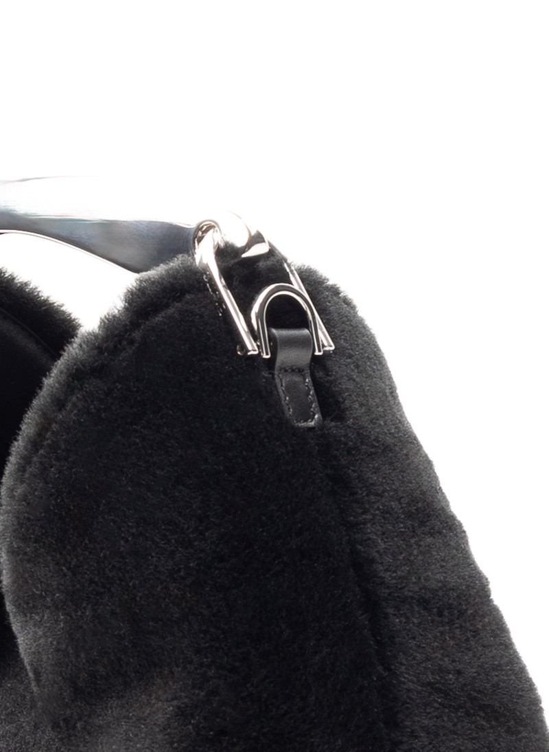 Boomerang Shearling Montone Black - Silver 5
