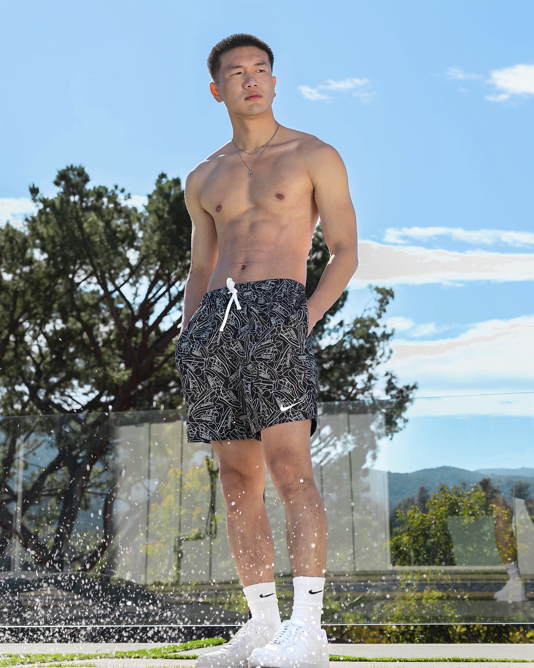 Nike Swim Sneakers Men's 7" Volley Shorts - 9