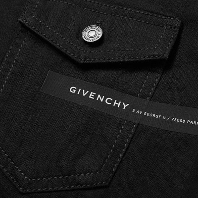 Givenchy Givenchy Tape Logo Denim Shirt outlook