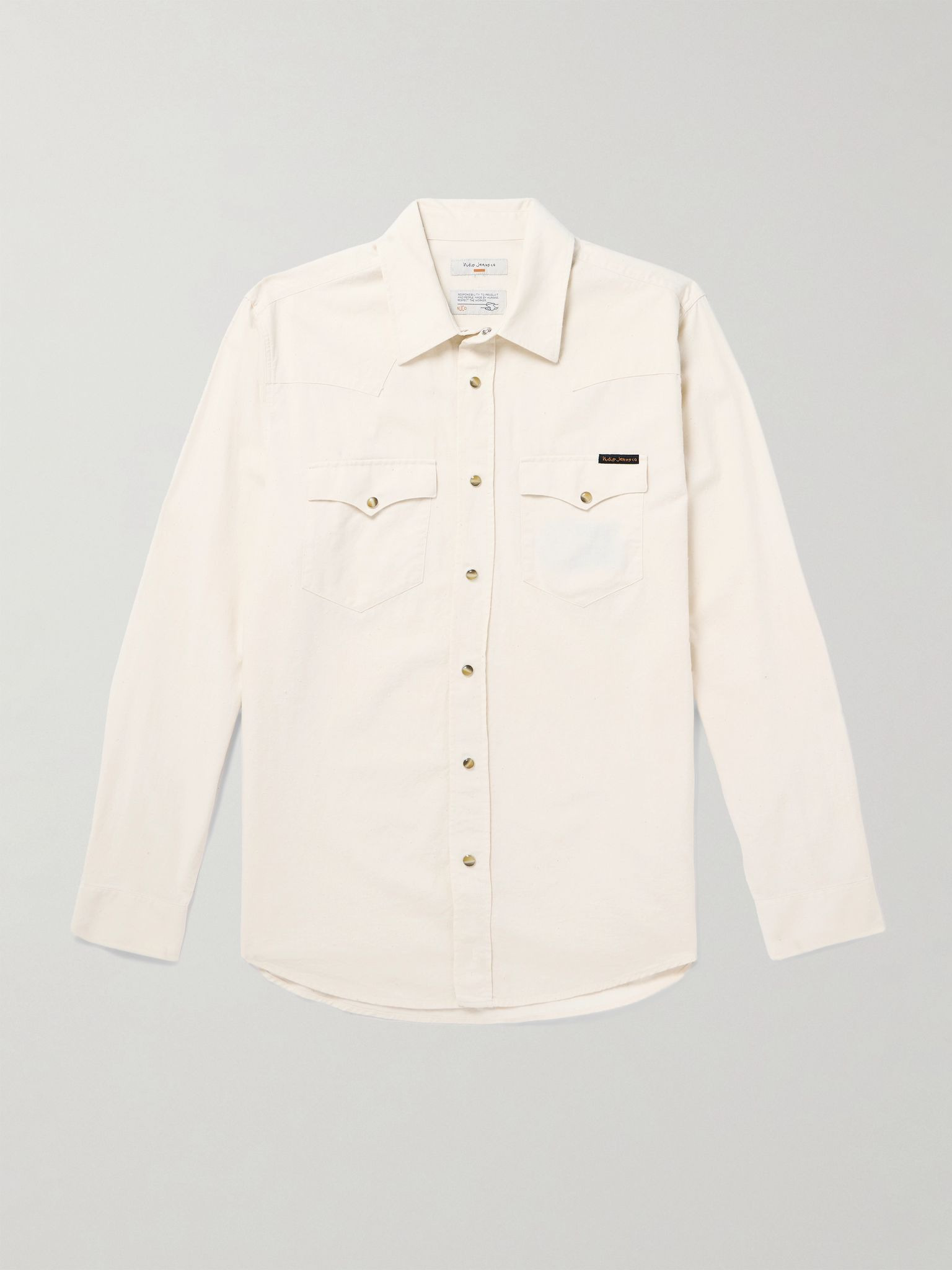 George Cotton-Chambray Shirt Ecru - 1