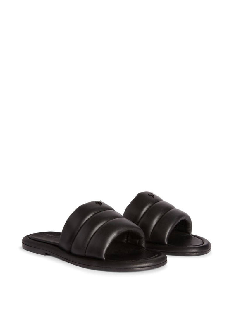 Giuseppe Zanotti Harmande leather slides outlook
