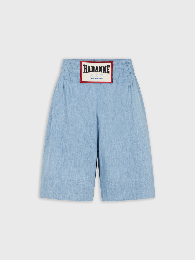 LIGHT BLUE BERMUDA SHORTS IN DENIM 1