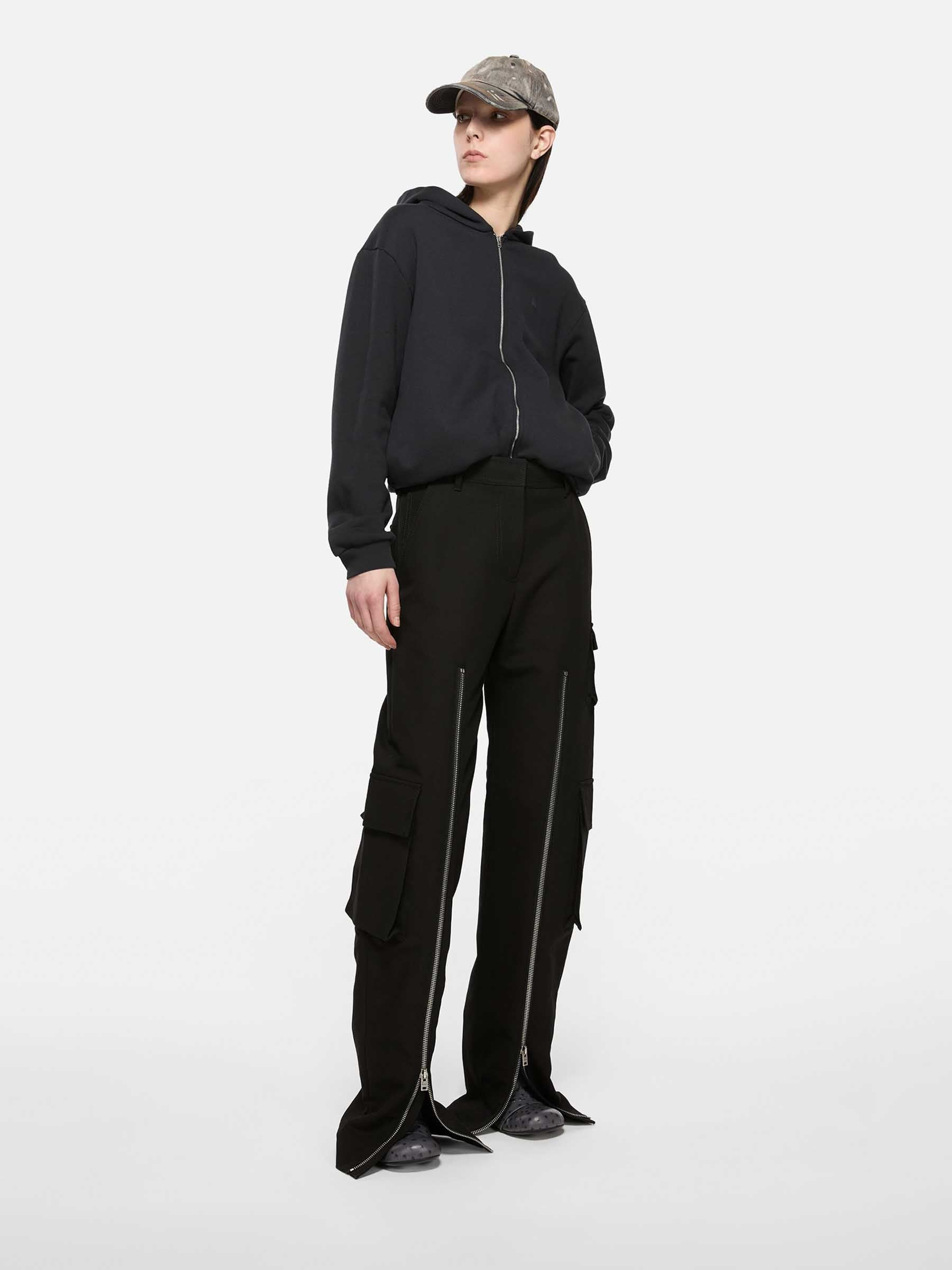 SATIN CARGO TROUSERS - 2