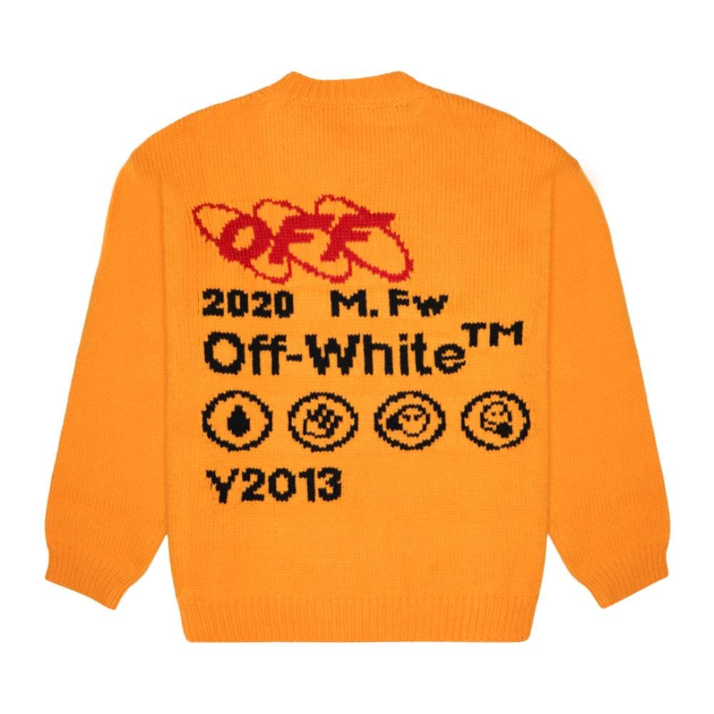 Off-White Industrial Y013 Knit Crewneck 'Yellow' - 2